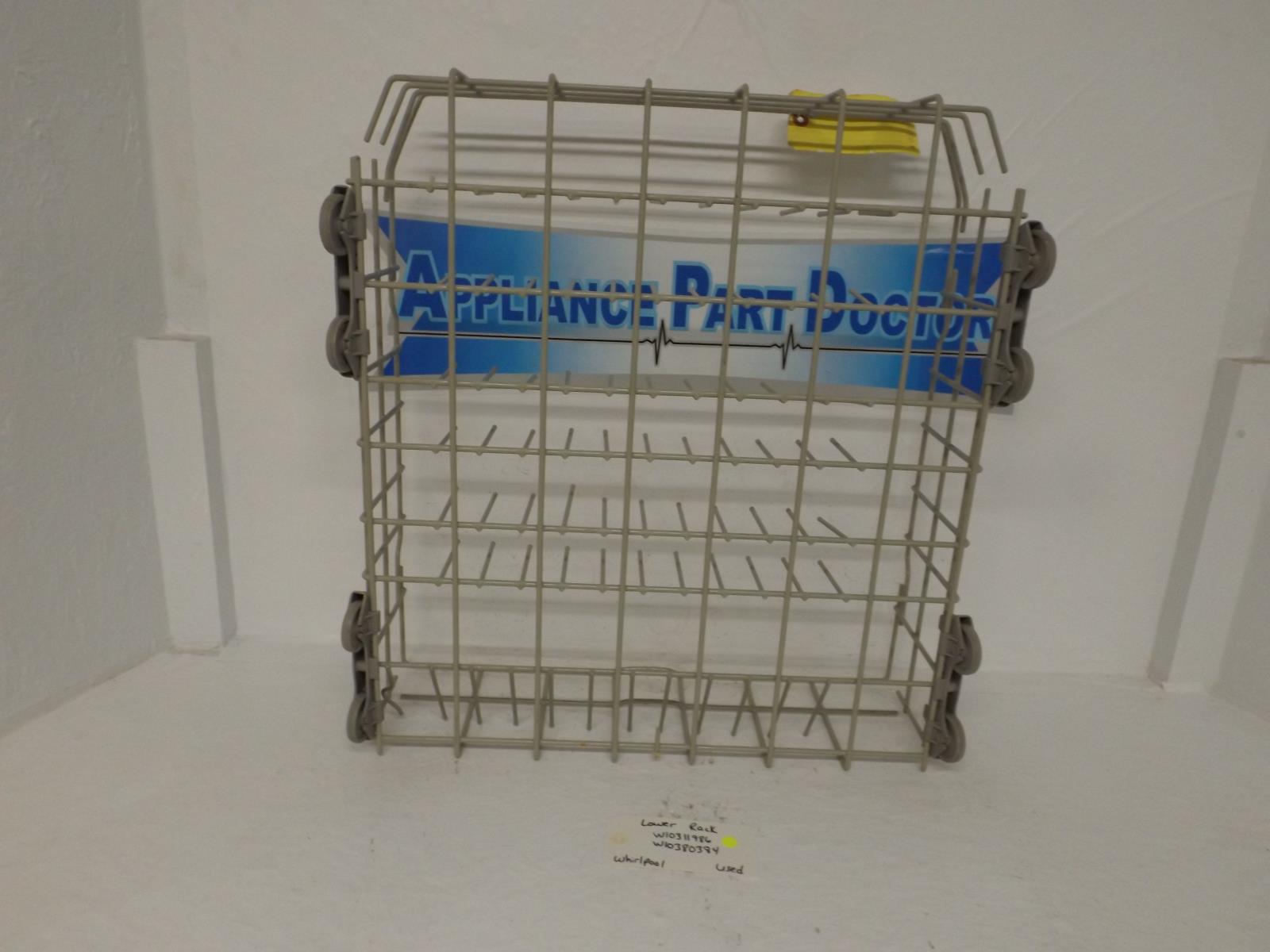 Whirlpool Dishwasher W10311986 W10380384 Lower Rack Used Whirlpool Dishwasher W10311986 W10380384 Lower Rack Used